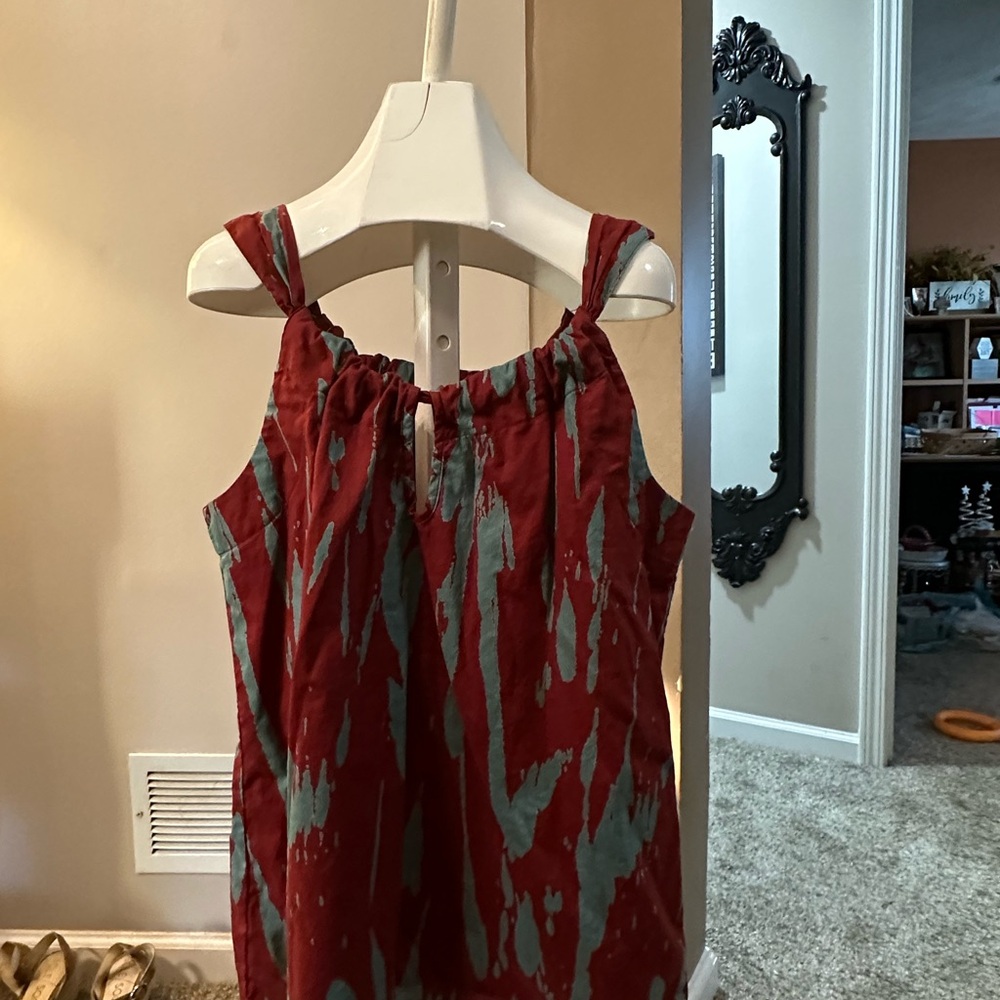 Old Navy Burgundy and Gray Womens Tank